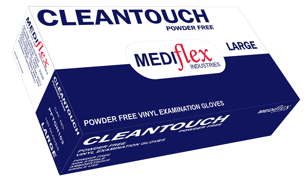 Vinyl Gloves Powder-Free Large (L) 100’s
