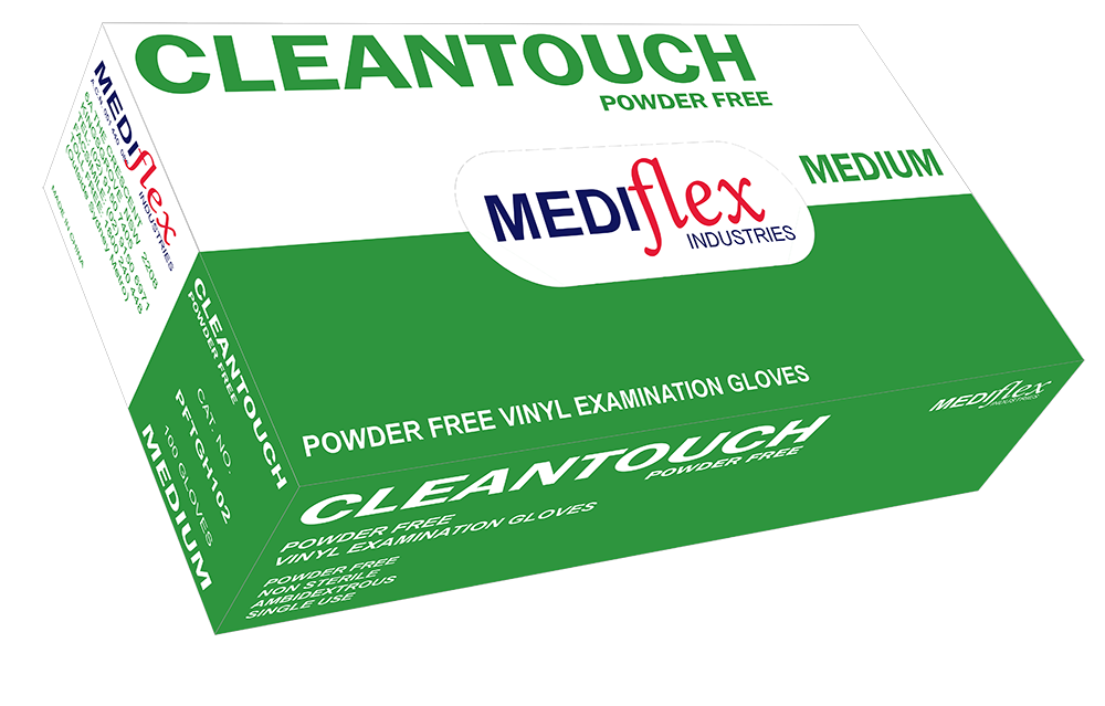 Vinyl Gloves Powder-Free Medium (M) 100’s