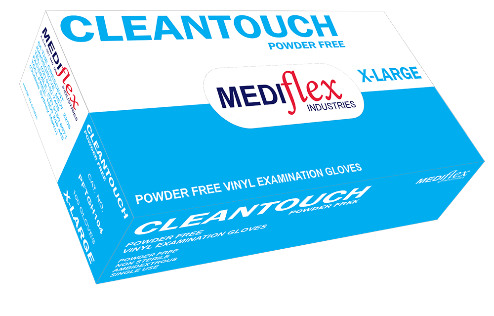 Vinyl Gloves Powder-Free Extra Large (XL) 100’s