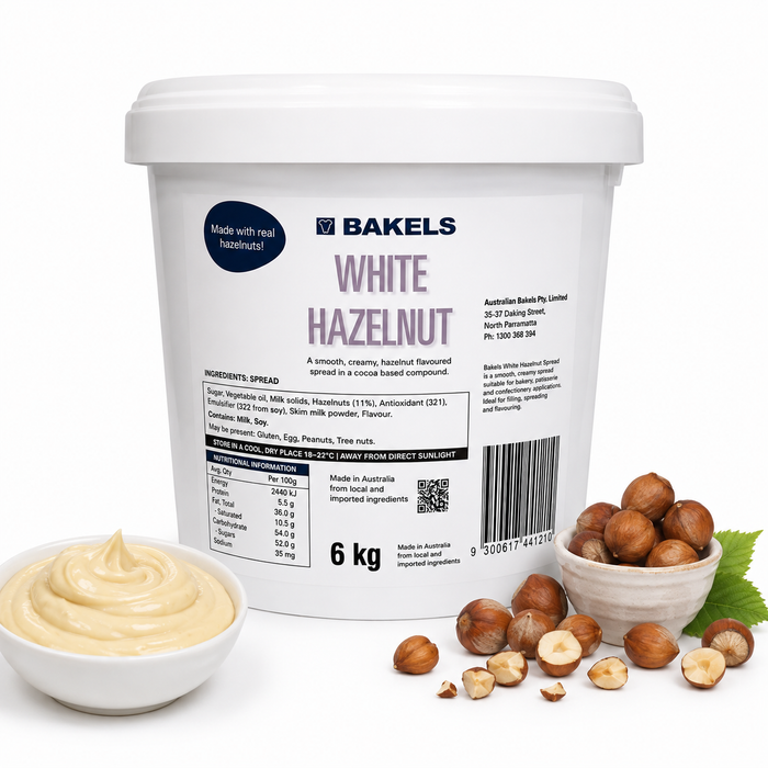 Bakels White Hazelnut Spread 6KG