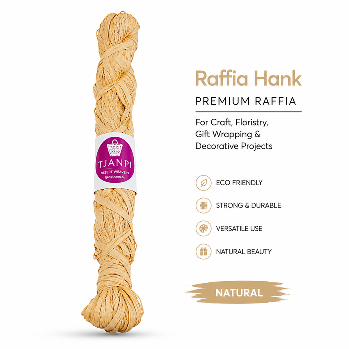 Natural Raffia Hank 1KG
