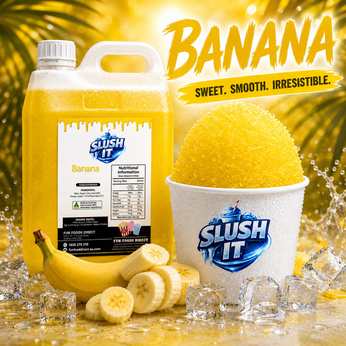 Banana Sno Cone Flavour Bottle