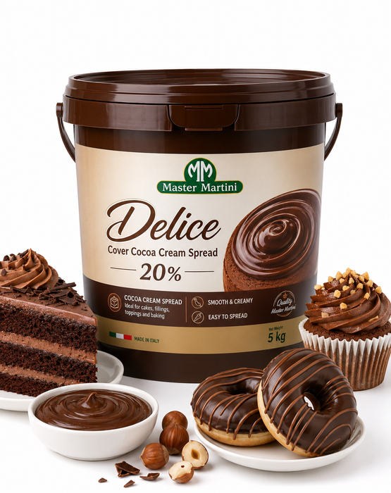 Master Martini Delice Cover Cocoa Cream Spread 20% – 5kg