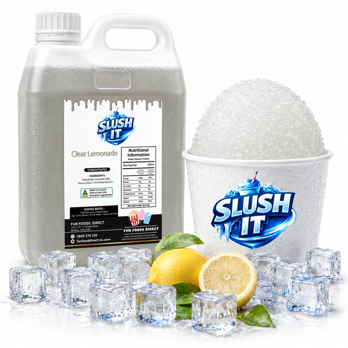 Clear Lemonade Sno Cone Syrup Flavour 2L Bottle