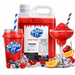 Adults Slushy Bundle Pack - Fruit Tingle, Piña Colada, and Margarita display with Fruit Tingle slushy and accessories.
