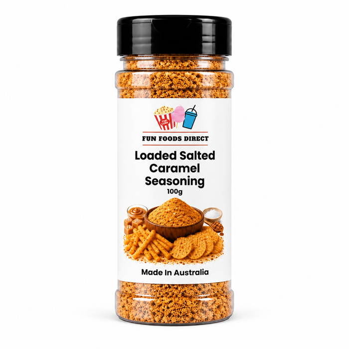 Loaded Salted Caramel Seasoning | Sweet & Salty Flavour Boost for Chips, Popcorn & Desserts