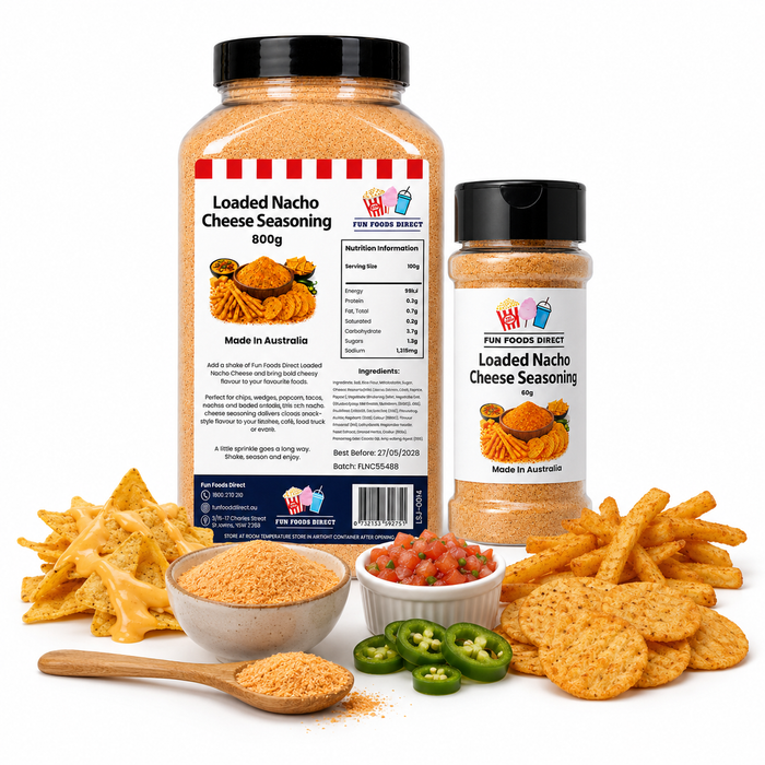 Loaded Nacho Cheese Seasoning | Cheesy Flavour Boost for Chips, Fries & Snacks