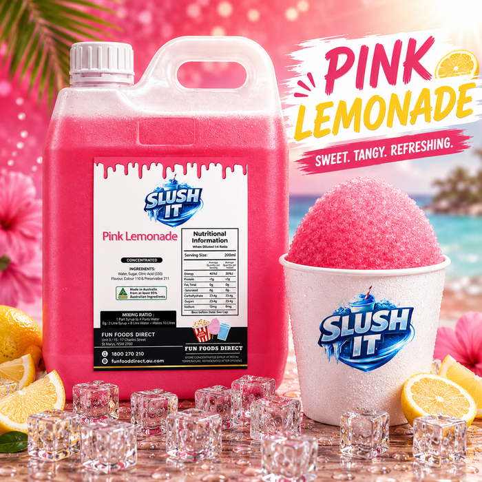 Pink Lemonade Sno Cone Flavour Bottle 2L