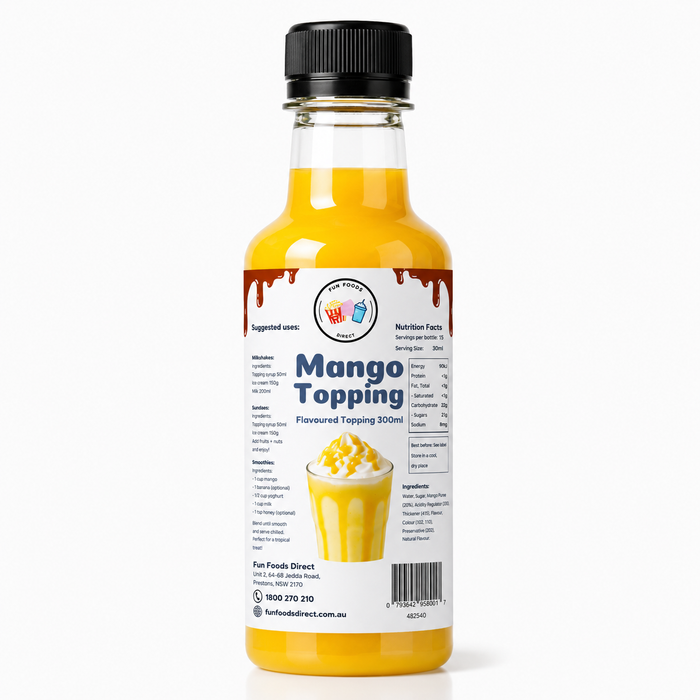 Mango Dessert Topping for Thickshakes, Sundaes & Drinks