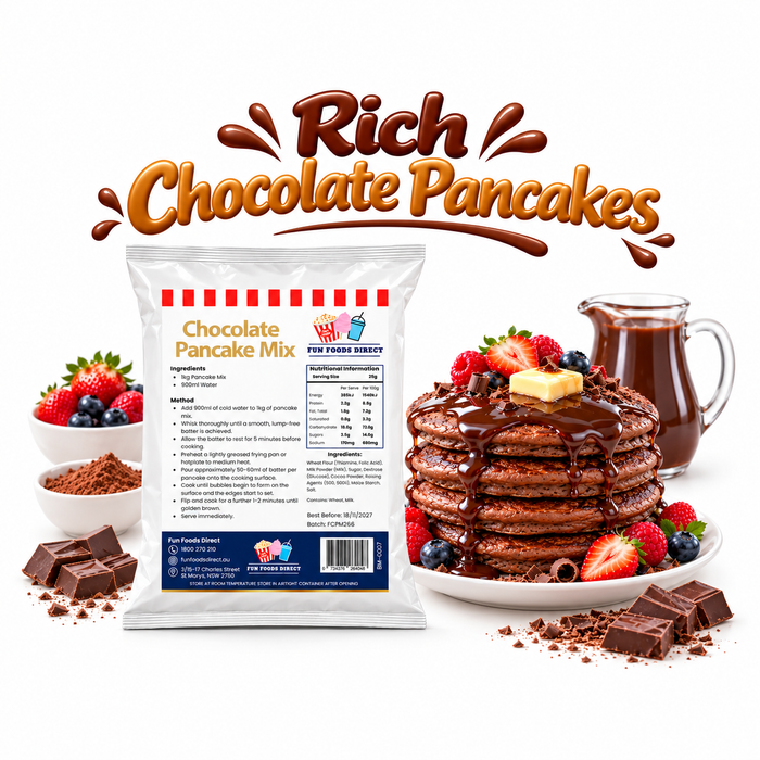 Chocolate Pancake Mix 1kg | Made with Real Chocolate for Rich, Fluffy Pancakes