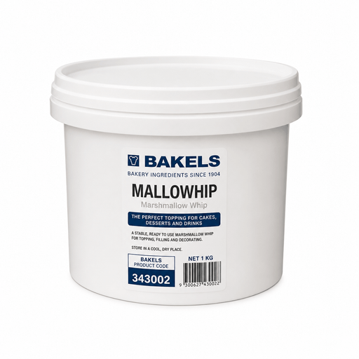 Bakels Mallowhip 12.5KG | Premium Whipping & Filling Base for Cakes and Desserts container image