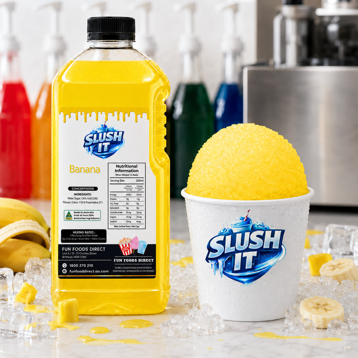 Banana Sno Cone Flavour Bottle
