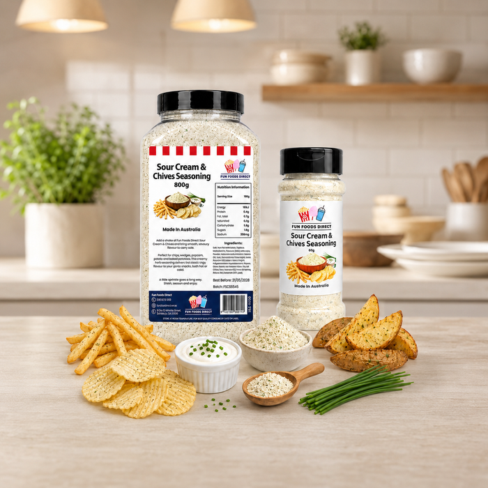 Sour Cream & Chives Seasoning | Creamy Herb Flavour Boost for Chips & Snacks