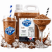 Slushy Bundle Flavors with Cola Slush Drink, container, and cups, showcasing vibrant iced beverages.