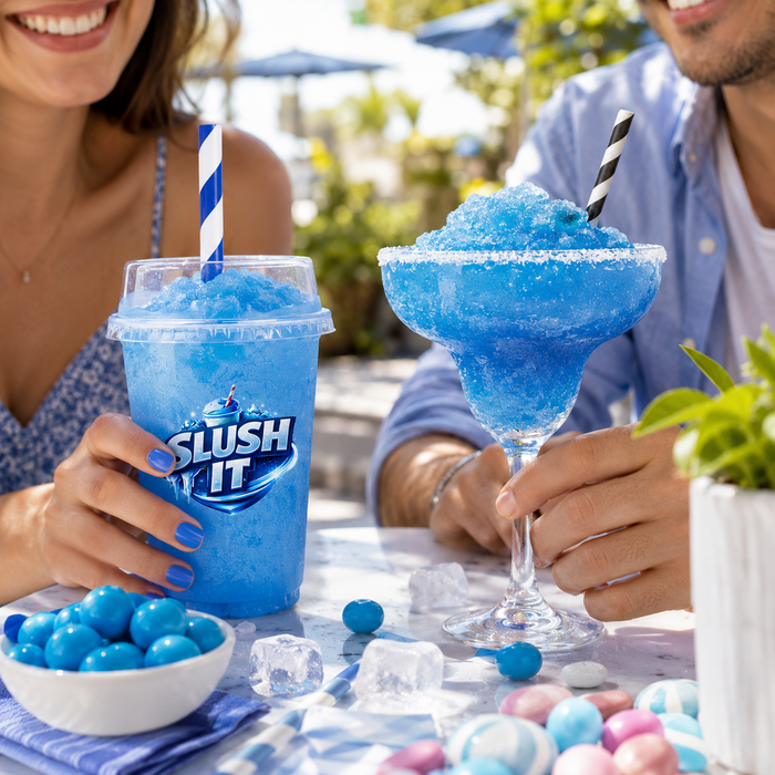 Blue Bubblegum Slush / Slushie Mix Bottles