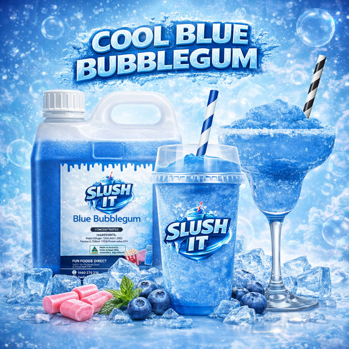 Blue Bubblegum Slush / Slushie Mix Bottles