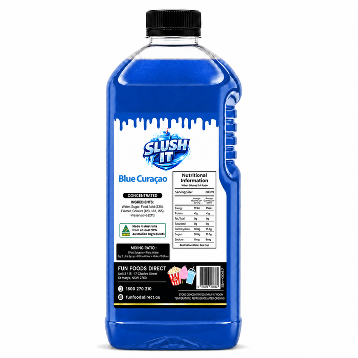 Blue Curacao Slushy Mix / Premium Slushy Bottles