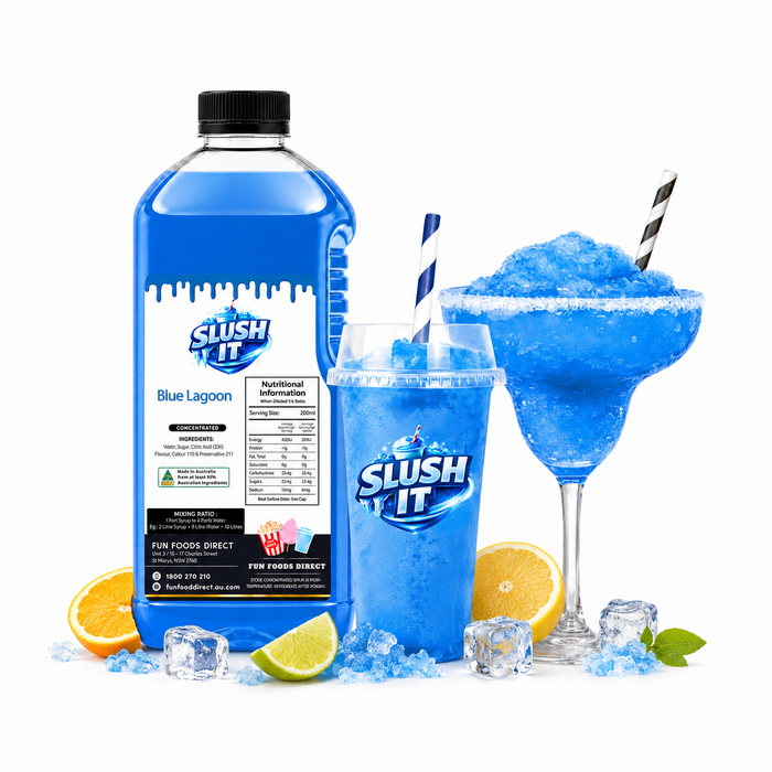 Blue Lagoon Slush / Slushie Mix Bottles