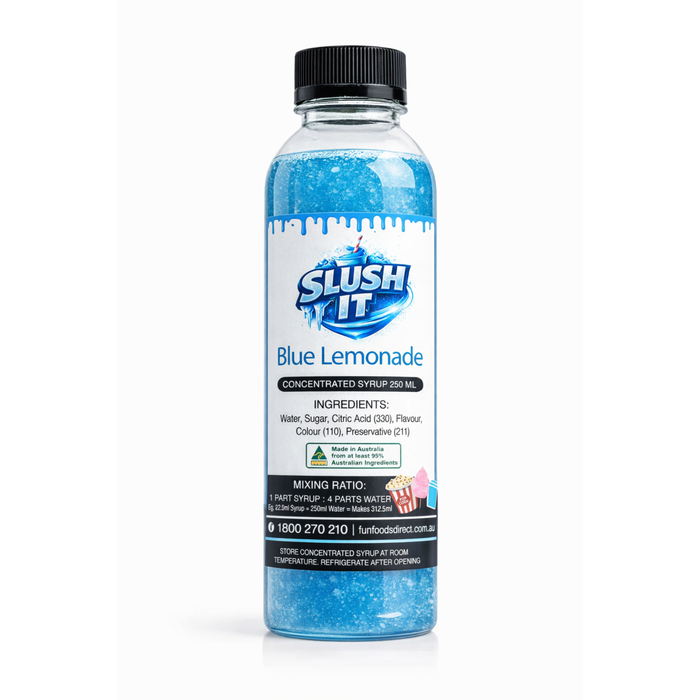 Blue Lemonade Sno Cone Flavour Bottle