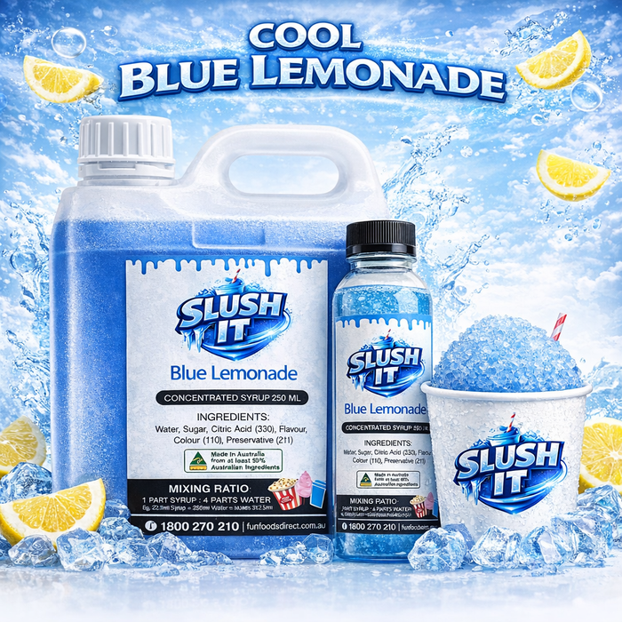 Blue Lemonade Sno Cone Flavour Bottle