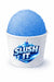 Blue raspberry sno cone flavor in a cup with a blue icy treat, perfect for refreshing summer enjoyment.