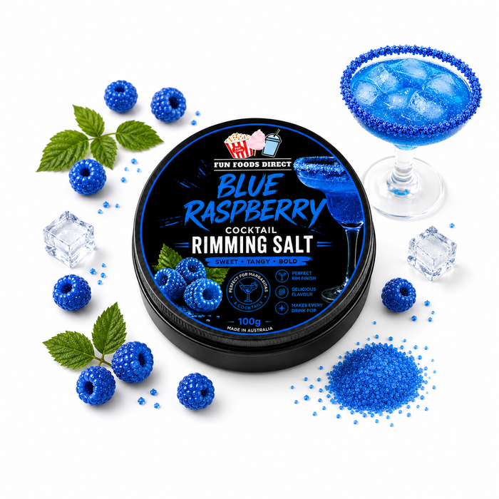 Blue Raspberry Cocktail Rimming Salt 100g | Sweet & Tangy Blue Cocktail Garnish