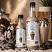 Cookies n Cream dessert topping bottles with milkshake and ice cream, perfect for desserts and drinks.