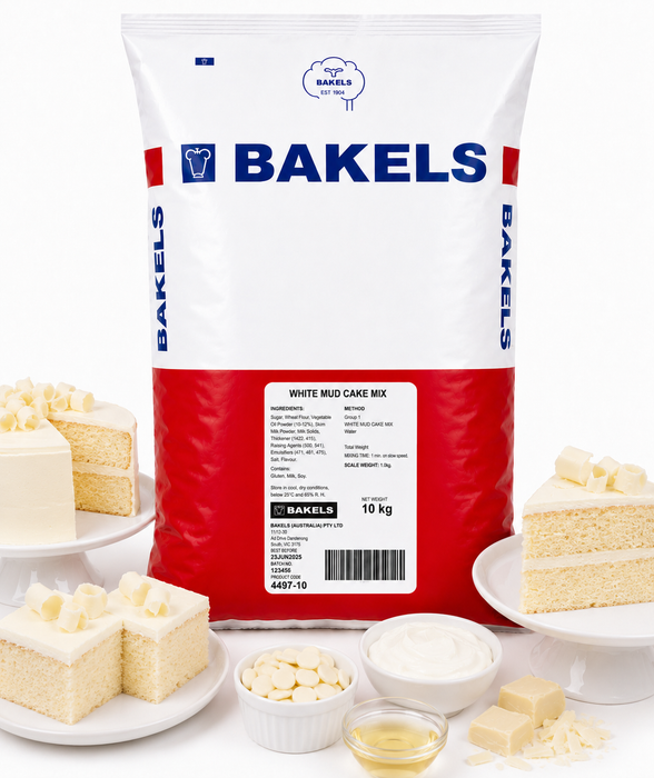 Bakels White Mud Cake Mix 10 KG BAG