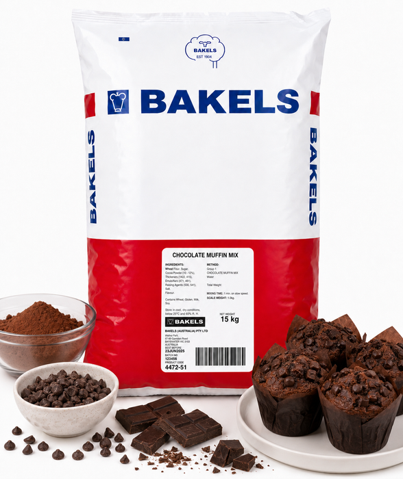 Bakels Chocolate Muffin Mix 15KG Bag