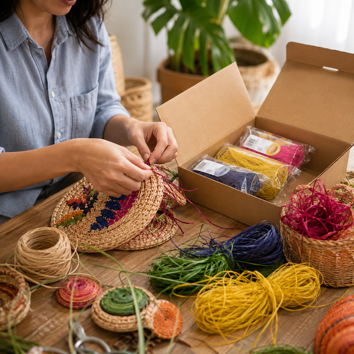 Mixed Raffia Hank Box (20x25g)