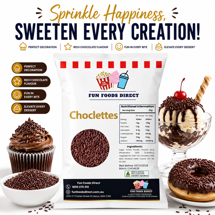 Chocolate Topping Jimmies Sprinkles 1KG