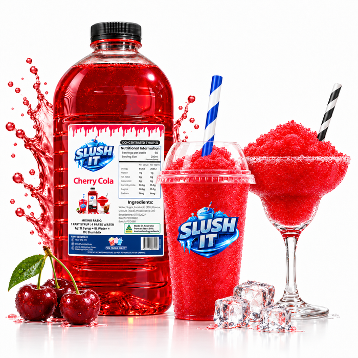 Slush It Cherry Cola Ice Rush / Slushie Mix Bottles