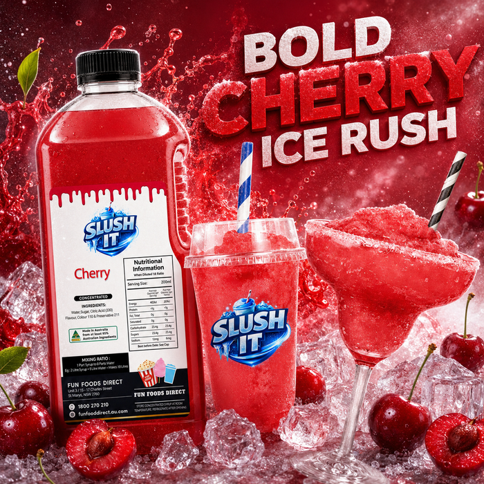 Summer cherry slushy Cherry Flavour – Limited Time Only!