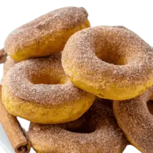 Classic Cake Donut Mix | World’s Best Tasting Donut Mix - freshly made cinnamon donuts piled high.