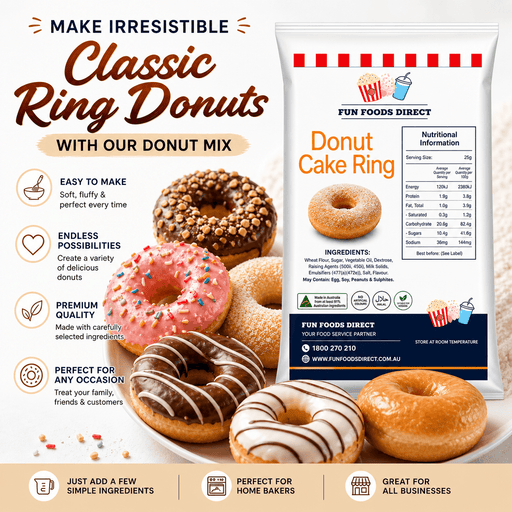 Classic Cake Donut Mix | World’s Best Tasting Donut Mix for making delicious ring donuts with ease.