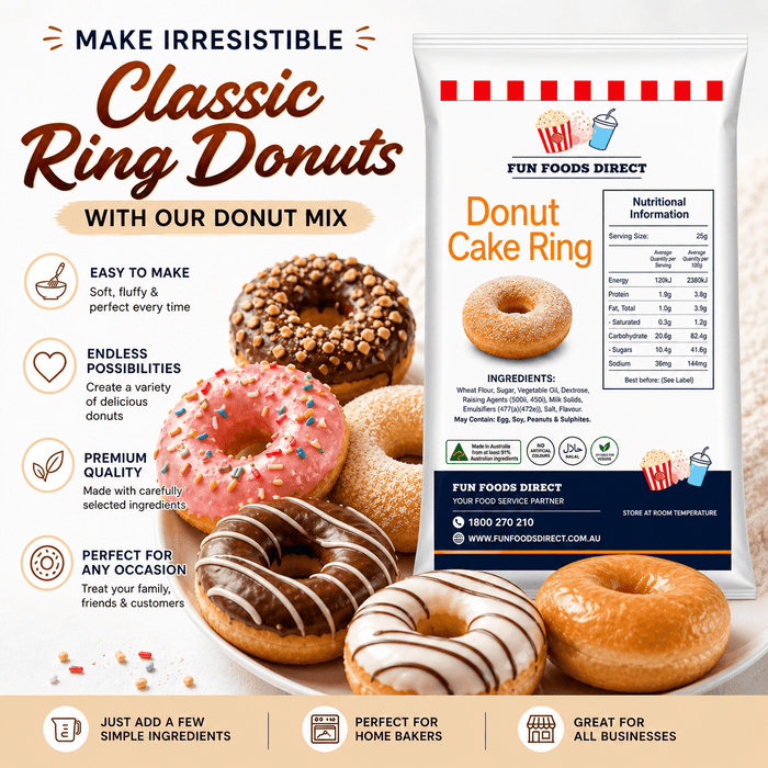 Classic Cake Donut Mix | World’s Best Tasting Donut Mix for making delicious ring donuts with ease.