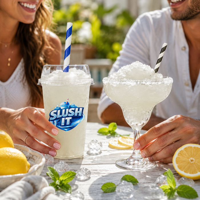 Traditional Clear Lemonade Slush / Slushie Mix Bottles