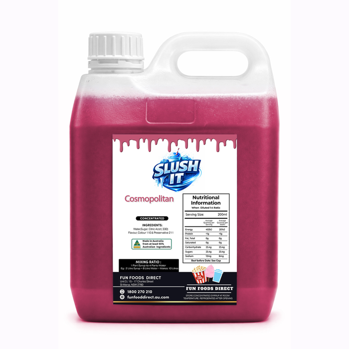 Cosmopolitan Slush / Slushie Mix Bottles