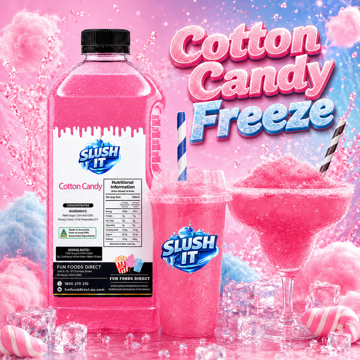 Cotton Candy Slushy Mix / Premium Slushy Bottles