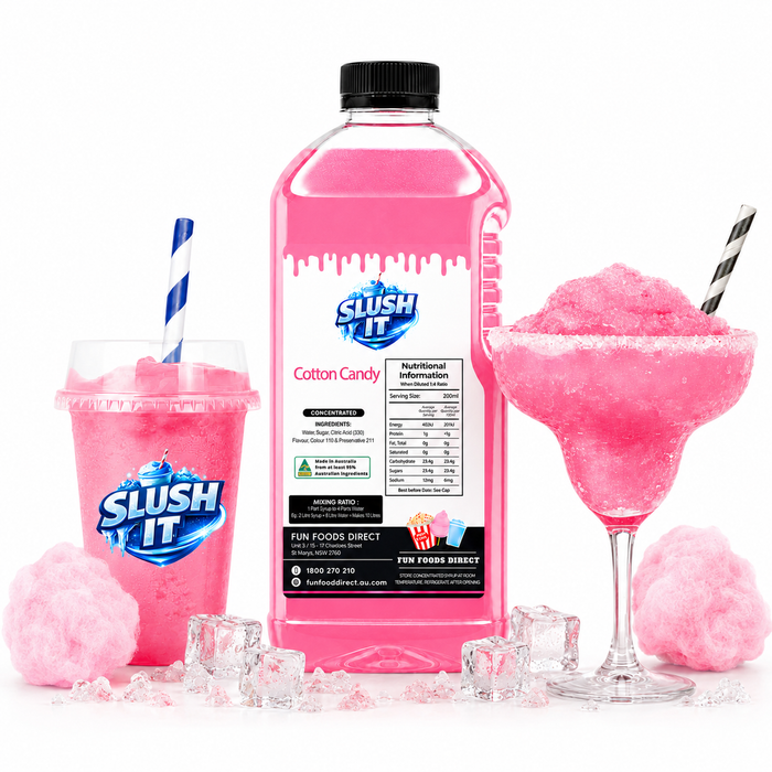 Cotton Candy Slushy Mix / Premium Slushy Bottles