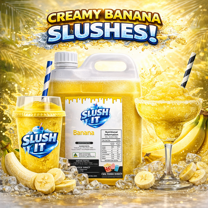 Banana Slush / Slushie Mix Bottles