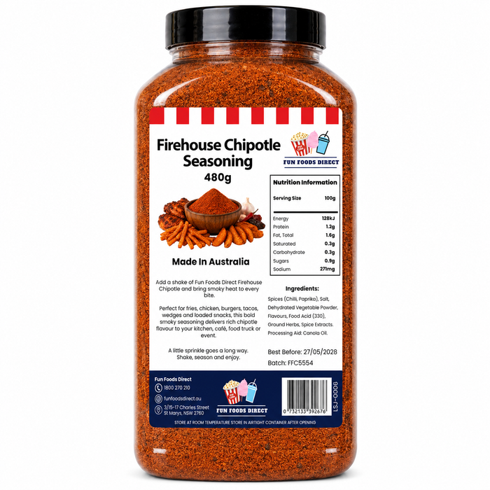 Firehouse Chipotle Seasoning | Smoky Spicy Flavour Boost for Chips, Chicken & BBQ