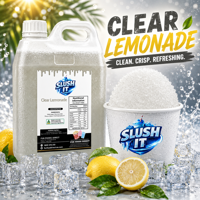 Clear Lemonade Sno Cone Syrup Flavour 2L Bottle