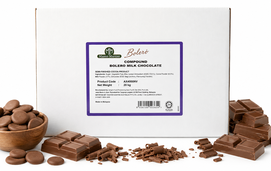 Master Martini Bolero Compound Extra Dark Chocolate 20kg