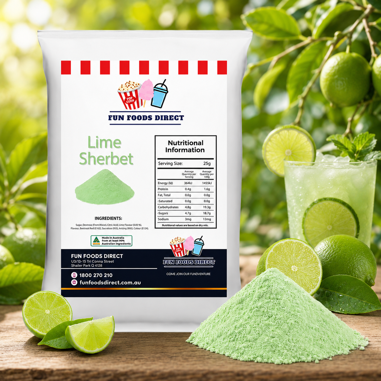 Bulk Sherbet Powder - Sweet & Sour Flavors — Fast Direct Packaging