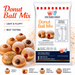 Donut Ball Mix | World’s Best Tasting Mix bag with fluffy donut balls and cinnamon sugar coating.