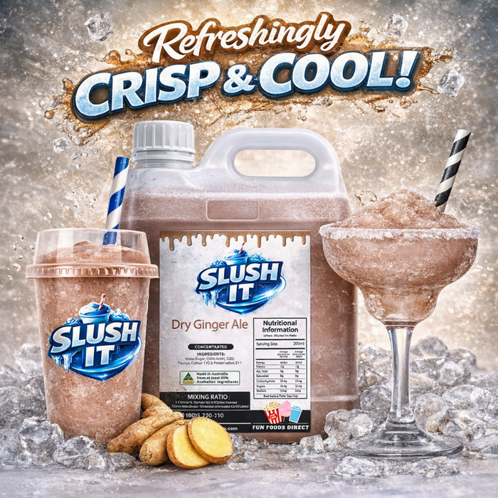 Dry Ginger Ale Slush / Slushie Mix Bottles