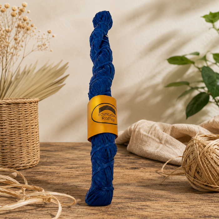 Blue Raffia Hank 250g