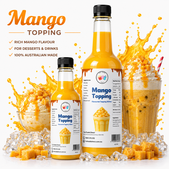 Mango Dessert Topping for Thickshakes, Sundaes & Drinks