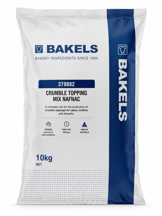 Bakels Crumble Topping Mix NAFNAC 10KG Bag